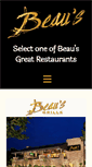 Mobile Screenshot of beausrestaurants.com